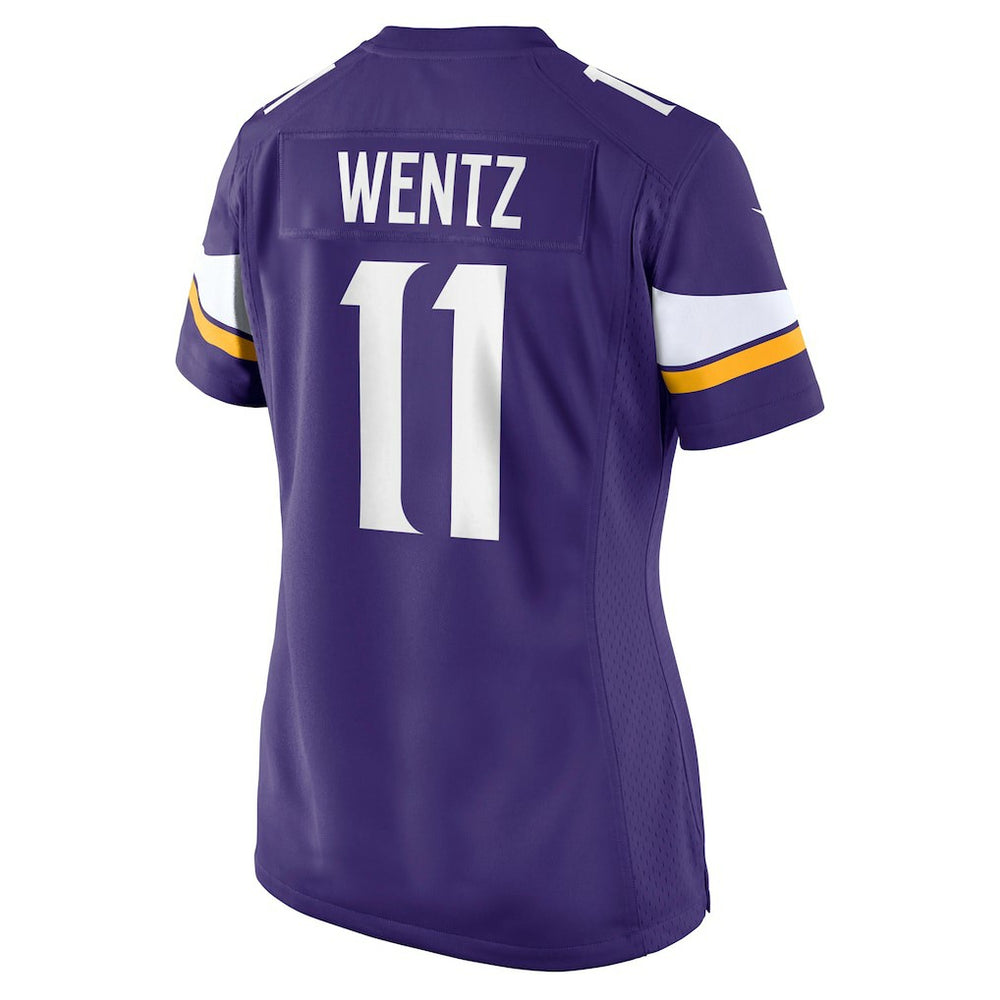 Carson Wentz Minnesota Vikings Women's Team Game Jersey - Purple