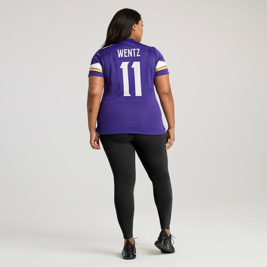 Carson Wentz Minnesota Vikings Women's Team Game Jersey - Purple