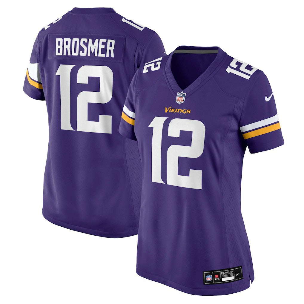 Max Brosmer Minnesota Vikings Women's Team Game Jersey - Purple