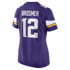 Max Brosmer Minnesota Vikings Women's Team Game Jersey - Purple