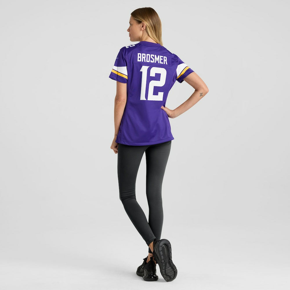 Max Brosmer Minnesota Vikings Women's Team Game Jersey - Purple
