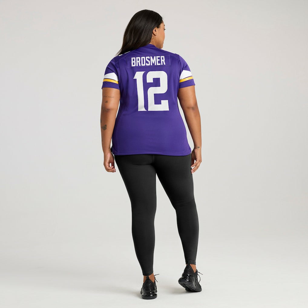 Max Brosmer Minnesota Vikings Women's Team Game Jersey - Purple