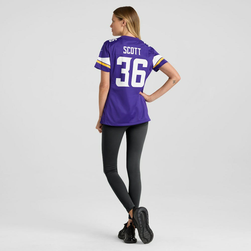 Zavier Scott Minnesota Vikings Women's Team Game Jersey - Purple