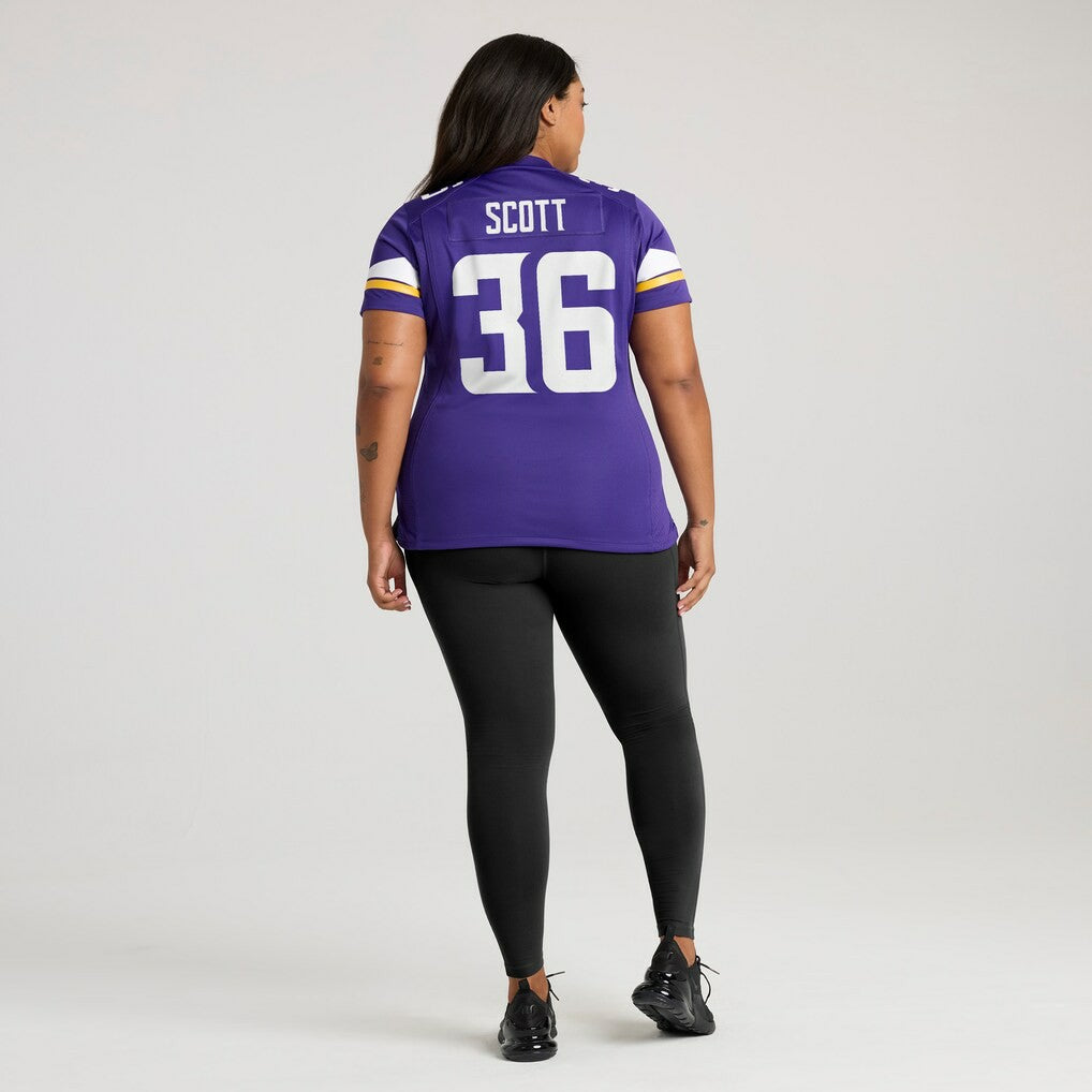 Zavier Scott Minnesota Vikings Women's Team Game Jersey - Purple