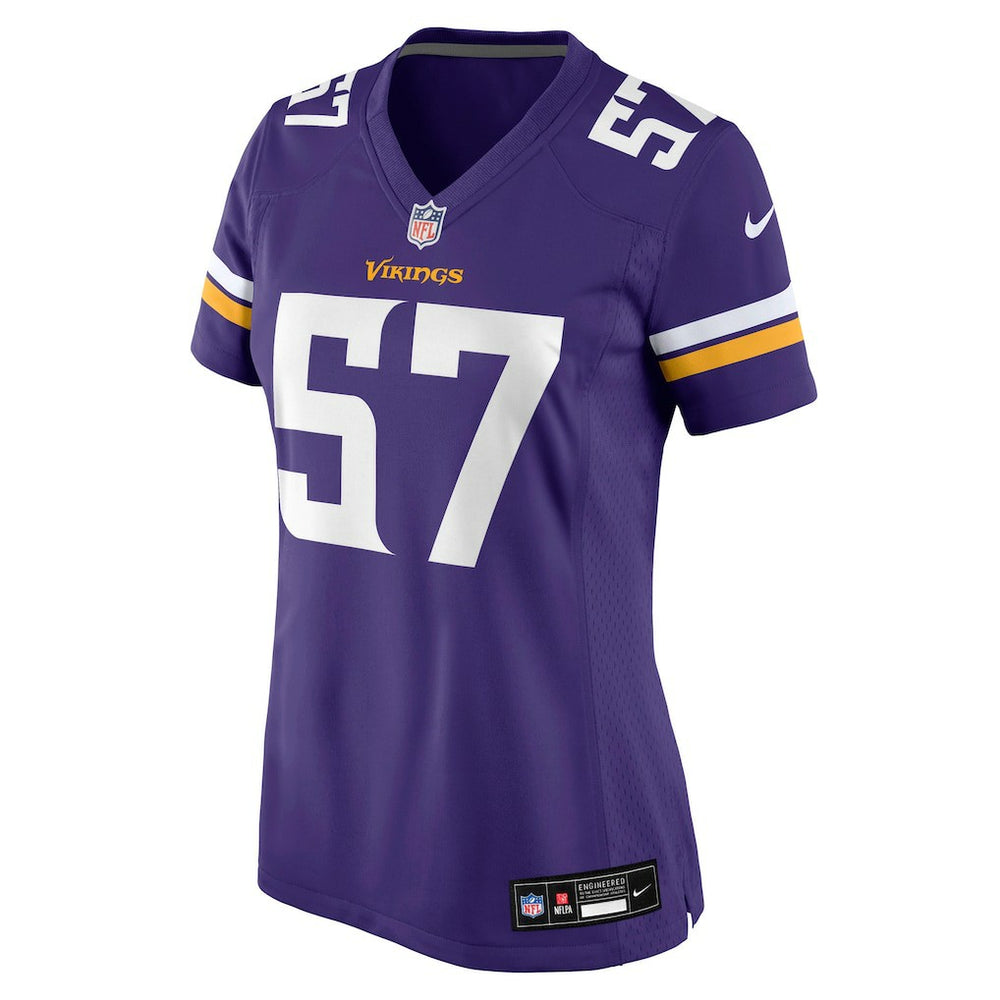 Chaz Chambliss Minnesota Vikings Women's Team Game Jersey - Purple