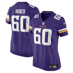 Joe Huber Minnesota Vikings Women's Team Game Jersey - Purple