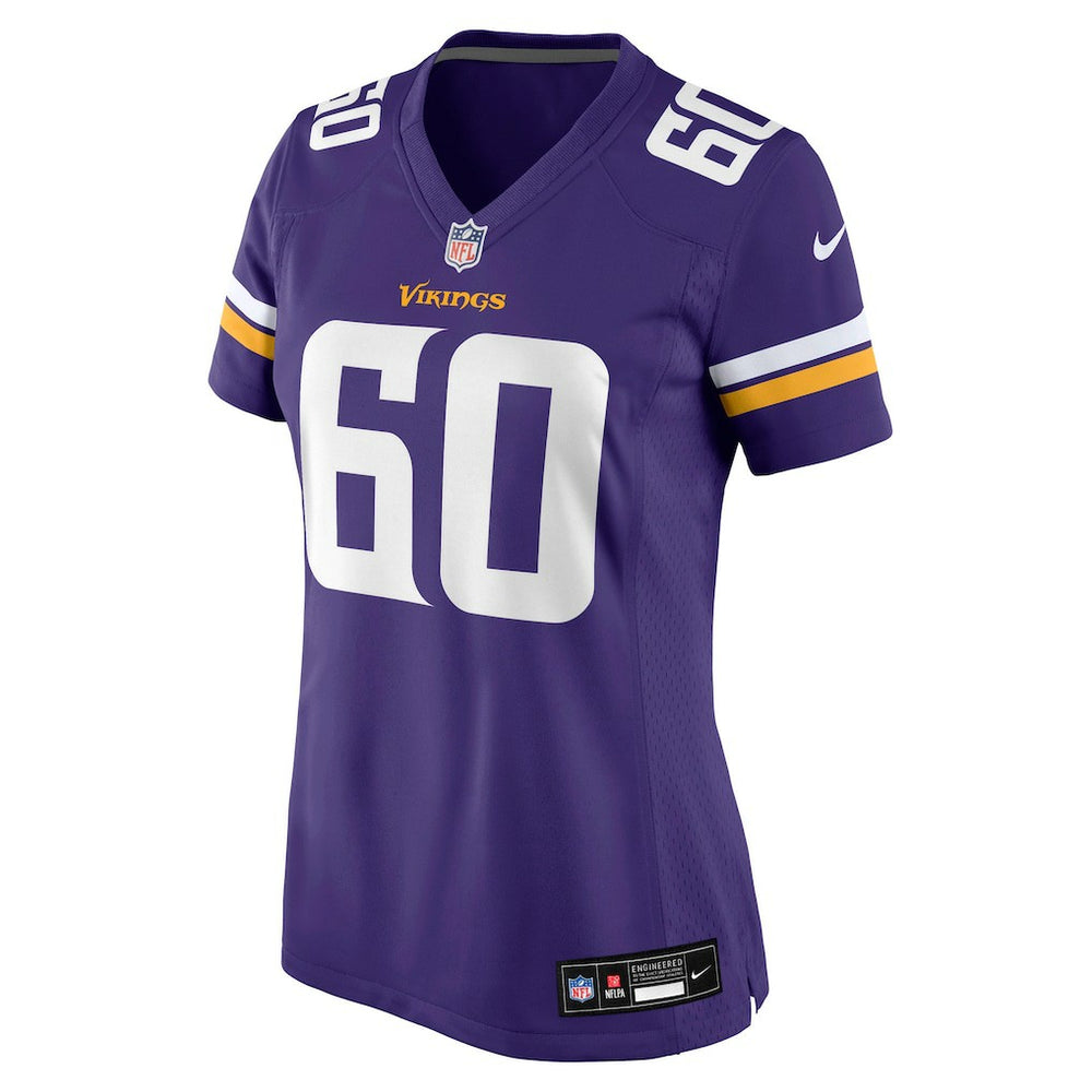 Joe Huber Minnesota Vikings Women's Team Game Jersey - Purple