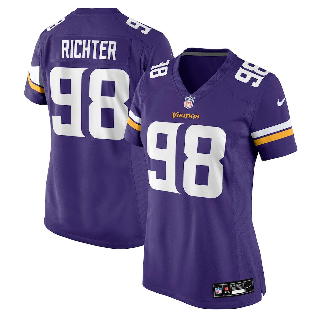 Bo Richter Minnesota Vikings Women's Team Game Jersey - Purple