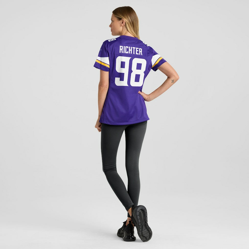Bo Richter Minnesota Vikings Women's Team Game Jersey - Purple