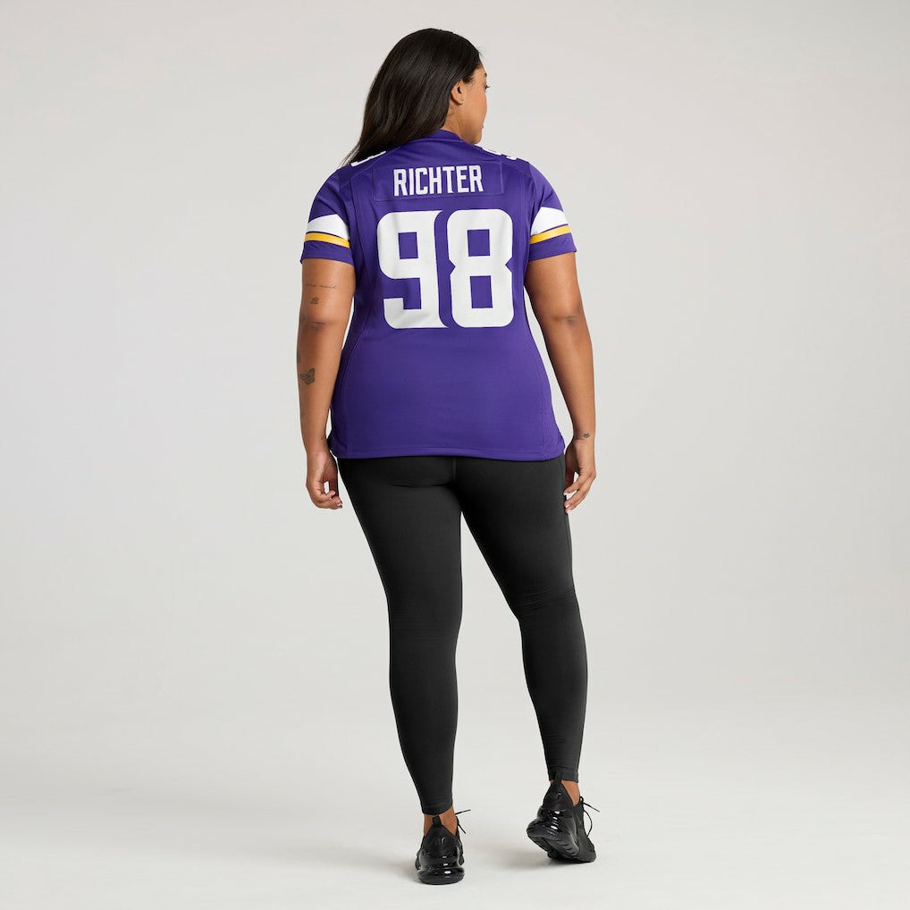 Bo Richter Minnesota Vikings Women's Team Game Jersey - Purple