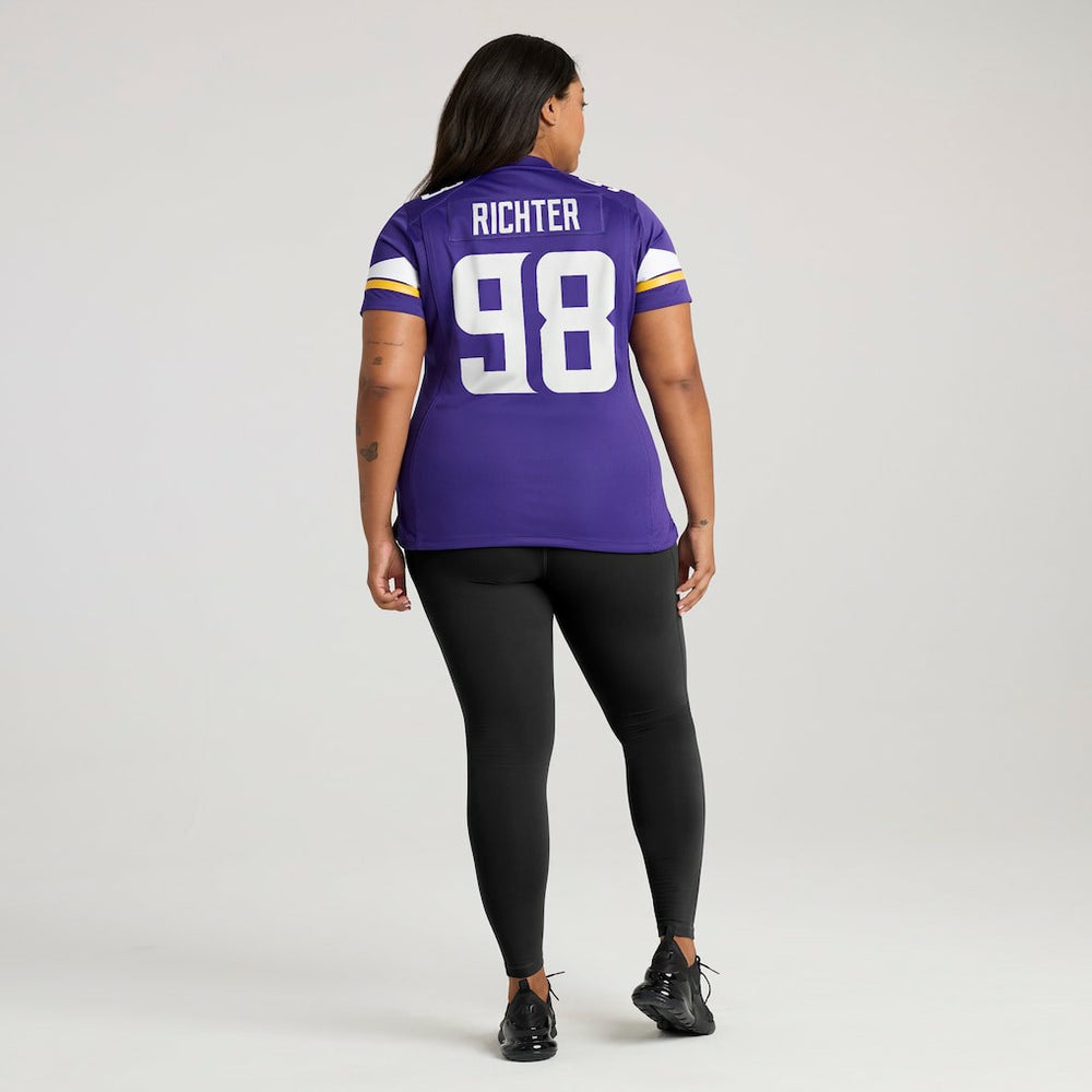 Bo Richter Minnesota Vikings Women's Team Game Jersey - Purple
