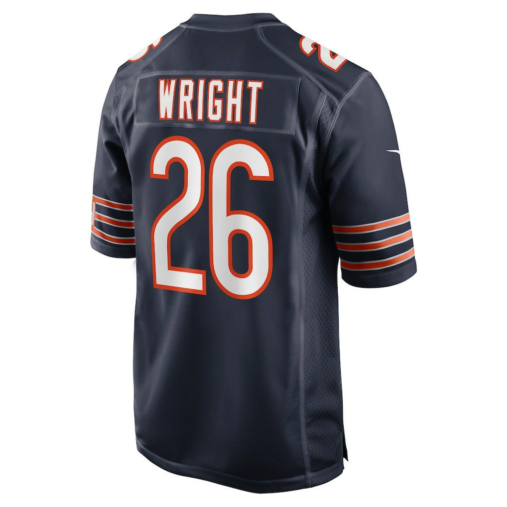 Nahshon Wright Chicago Bears Team Game Jersey - Navy