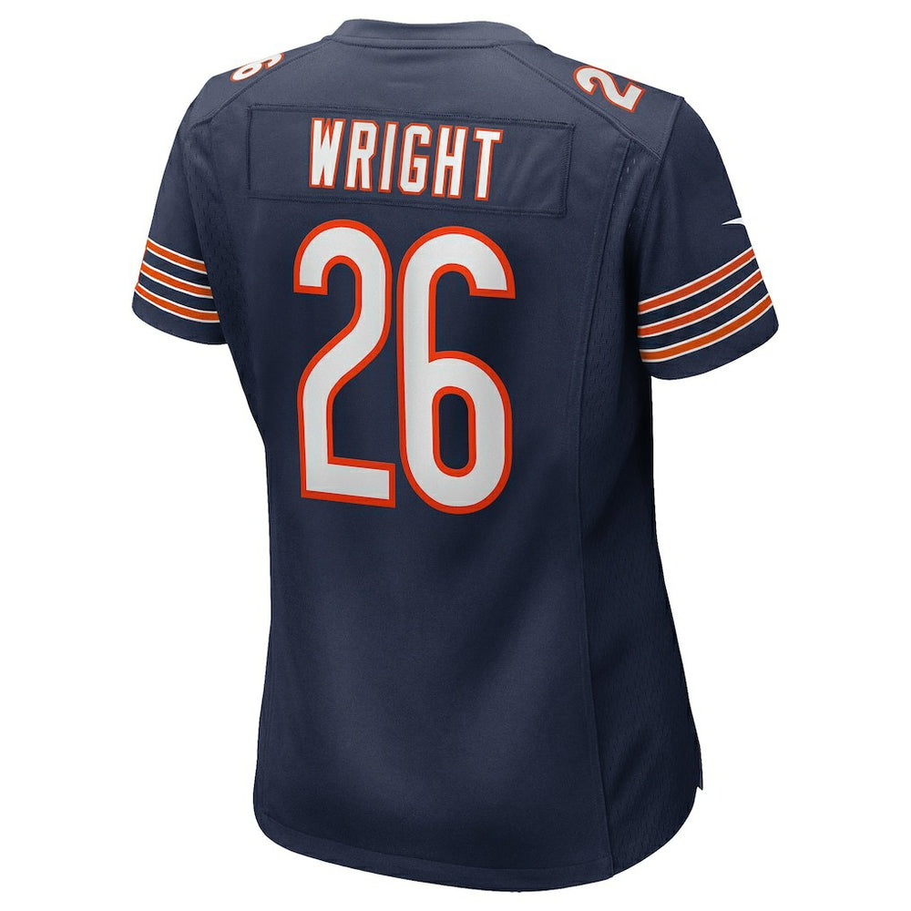 Nahshon Wright Chicago Bears Women's Team Game Jersey - Navy