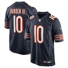 Luther Burden III Chicago Bears Team Game Jersey - Navy