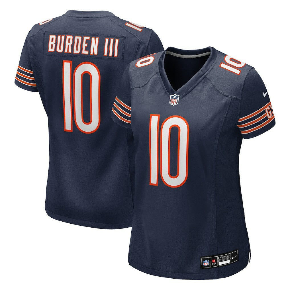 Luther Burden III Chicago Bears Women's Team Game Jersey - Navy
