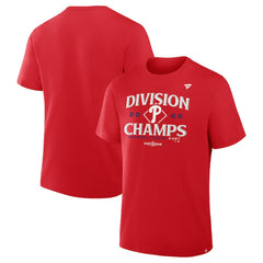 Philadelphia Phillies Youth 2025 NL East Division Champions Locker Room T-Shirt Red