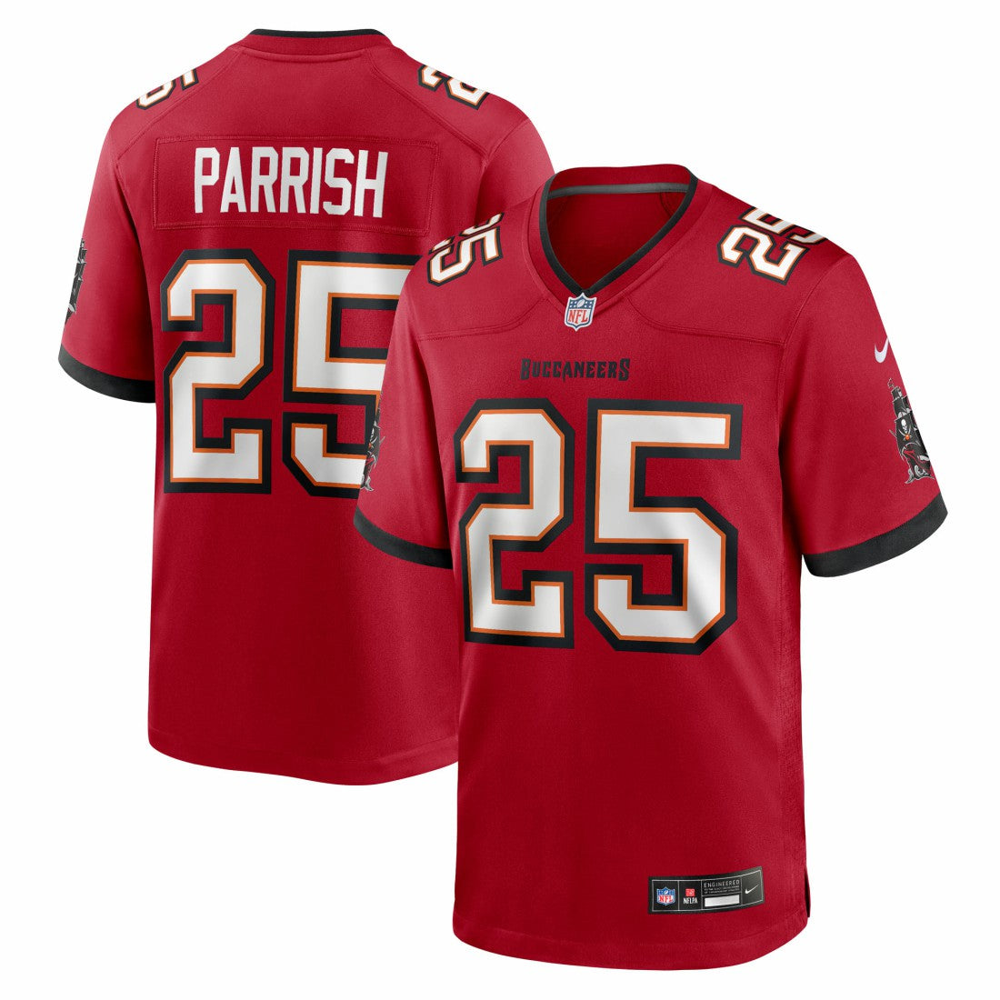 Jacob Parrish Tampa Bay Buccaneers Team Game Jersey - Red