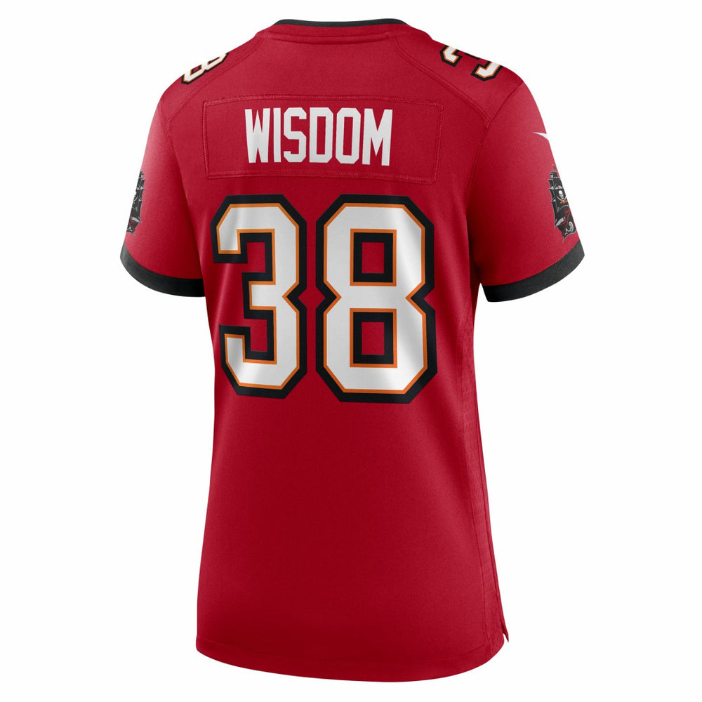 Rashad Wisdom Tampa Bay Buccaneers Women's Team Game Jersey - Red