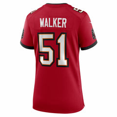 David Walker Tampa Bay Buccaneers Women's Team Game Jersey - Red