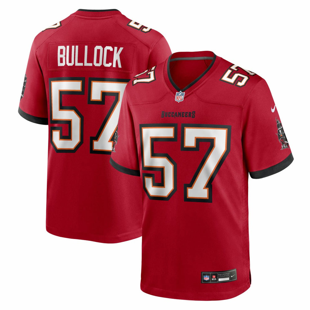John Bullock Tampa Bay Buccaneers Team Game Jersey - Red