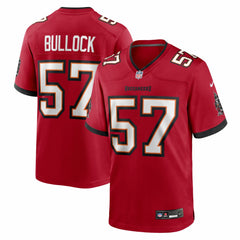John Bullock Tampa Bay Buccaneers Team Game Jersey - Red