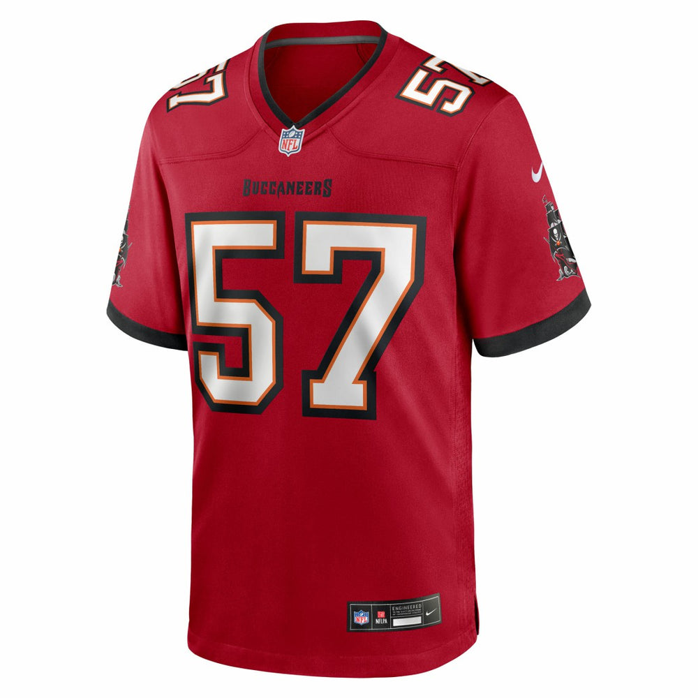 John Bullock Tampa Bay Buccaneers Team Game Jersey - Red