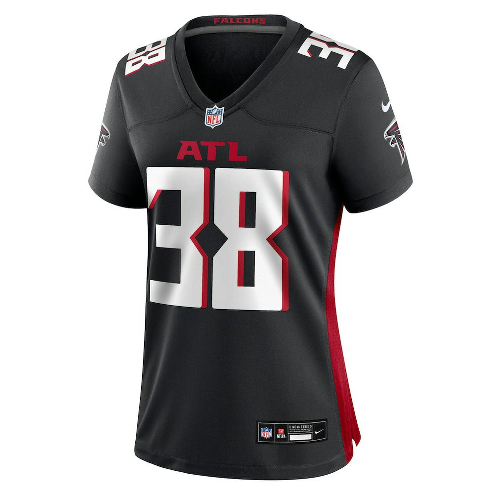 Nathan Carter Atlanta Falcons Women's Team Game Jersey - Black