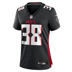 Nathan Carter Atlanta Falcons Women's Team Game Jersey - Black