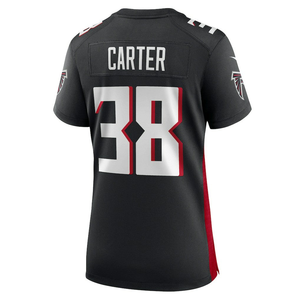 Nathan Carter Atlanta Falcons Women's Team Game Jersey - Black