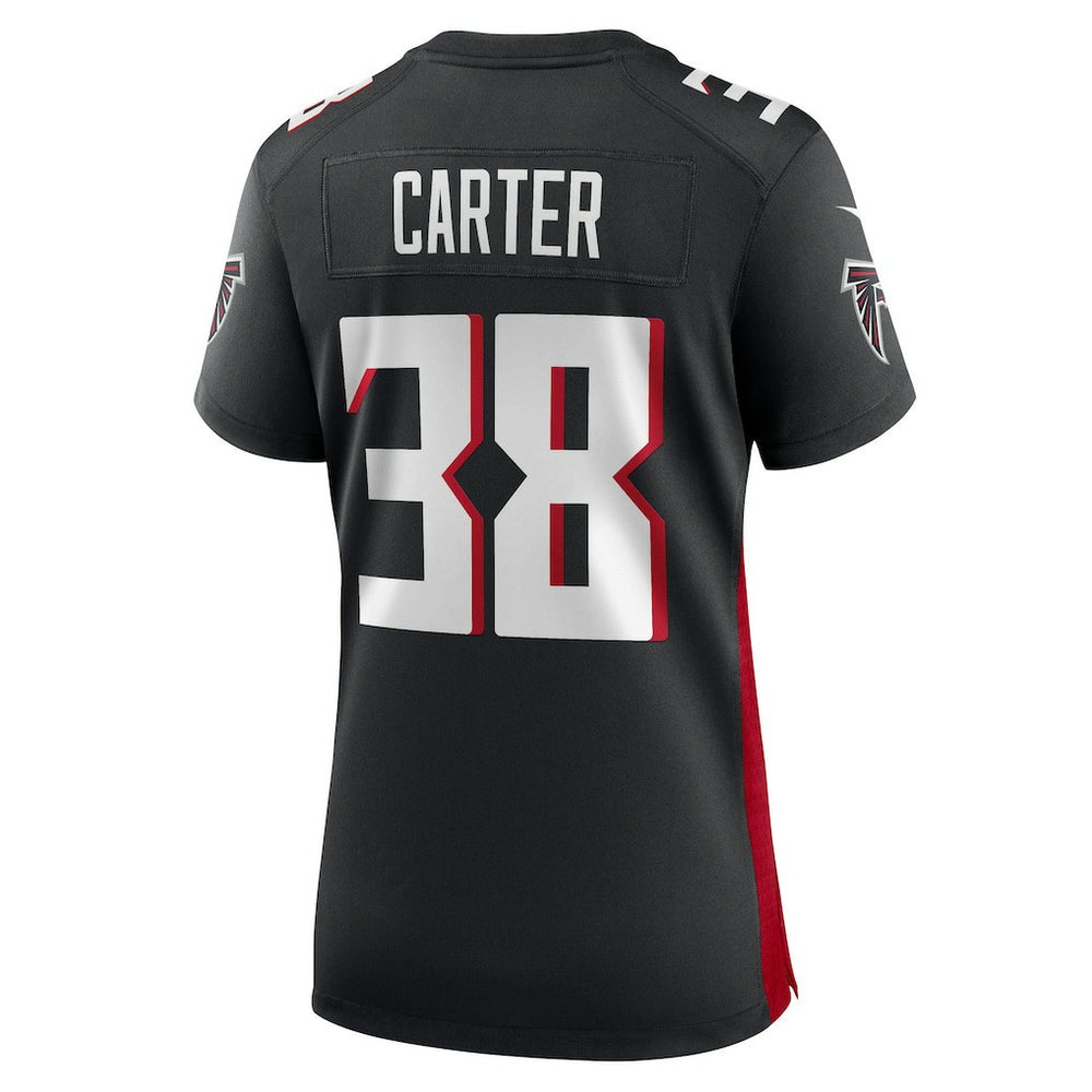 Nathan Carter Atlanta Falcons Women's Team Game Jersey - Black
