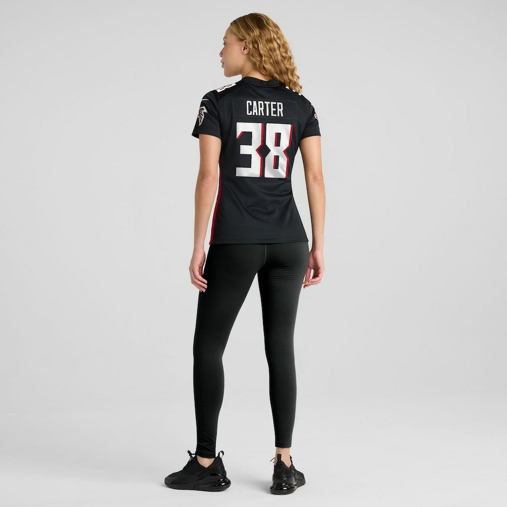 Nathan Carter Atlanta Falcons Women's Team Game Jersey - Black