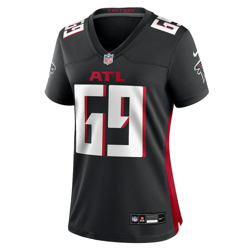 Jack Nelson Atlanta Falcons Women's Team Game Jersey - Black