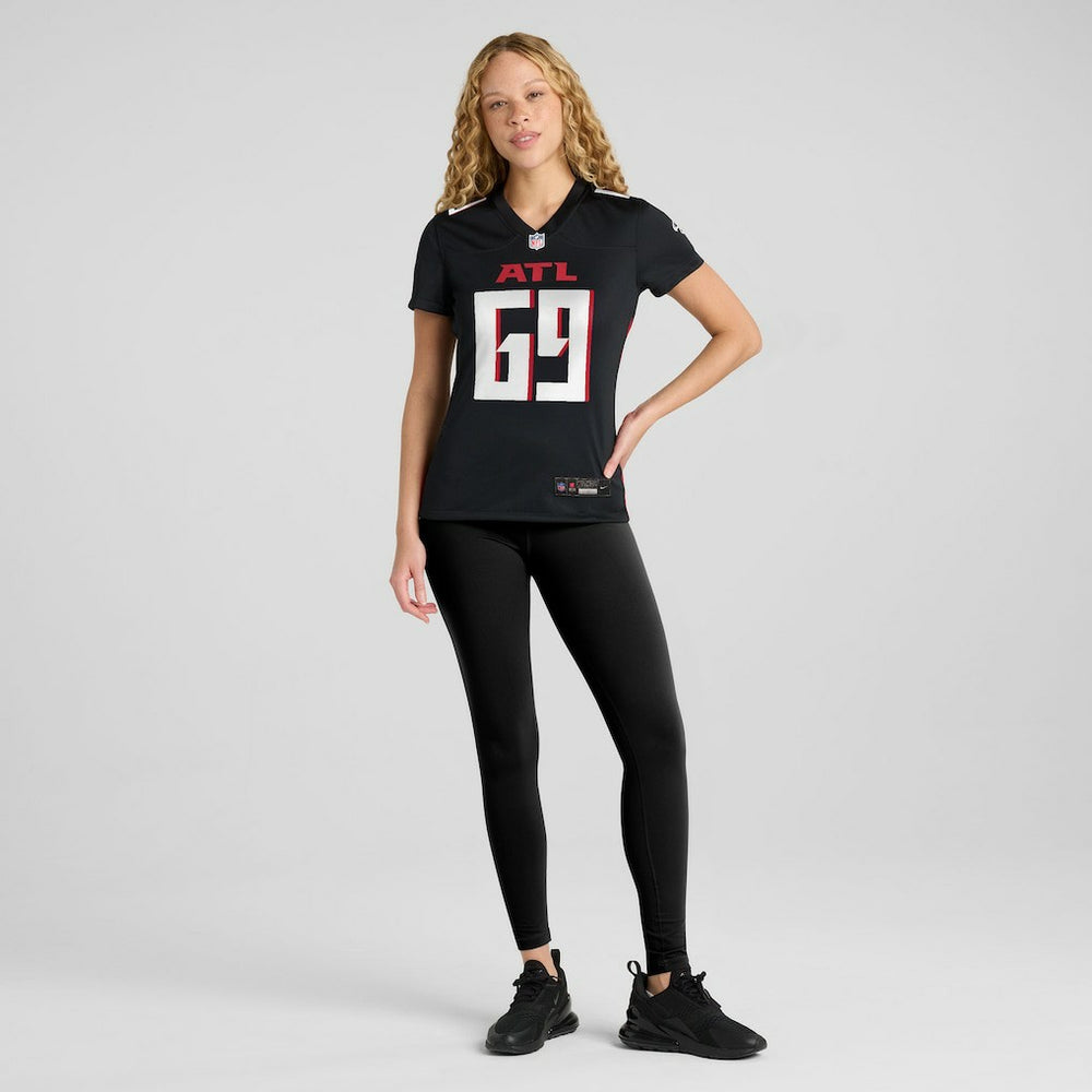 Jack Nelson Atlanta Falcons Women's Team Game Jersey - Black