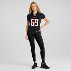 Jack Nelson Atlanta Falcons Women's Team Game Jersey - Black