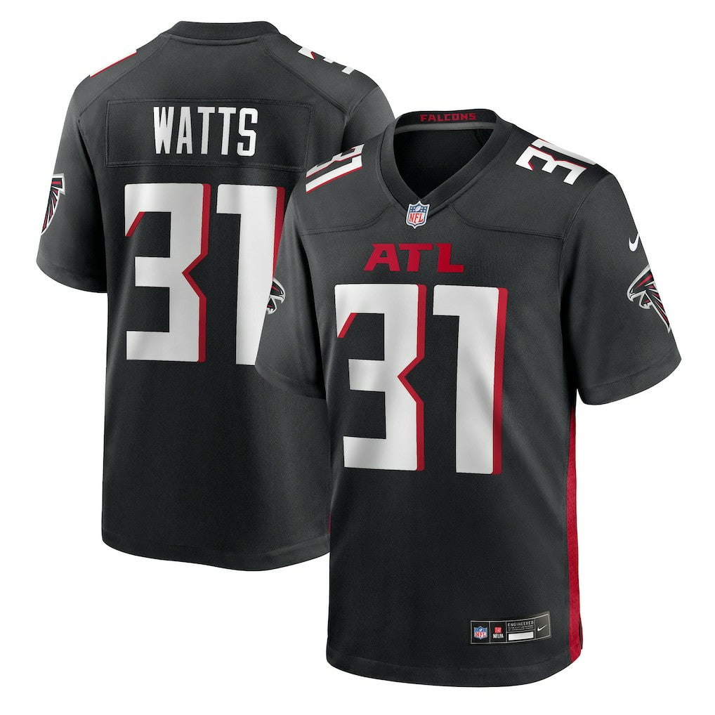 Xavier Watts Atlanta Falcons Team Game Jersey - Black