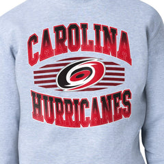 Carolina Hurricanes Starter Team Grit Graphic Fleece Pullover Sweatshirt Gray