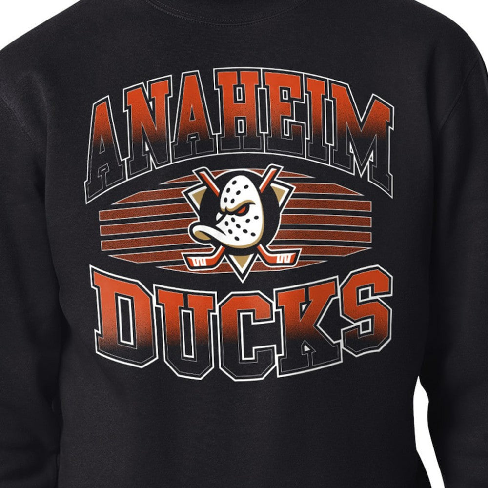 Anaheim Ducks Starter Team Grit Graphic Fleece Pullover Sweatshirt Black