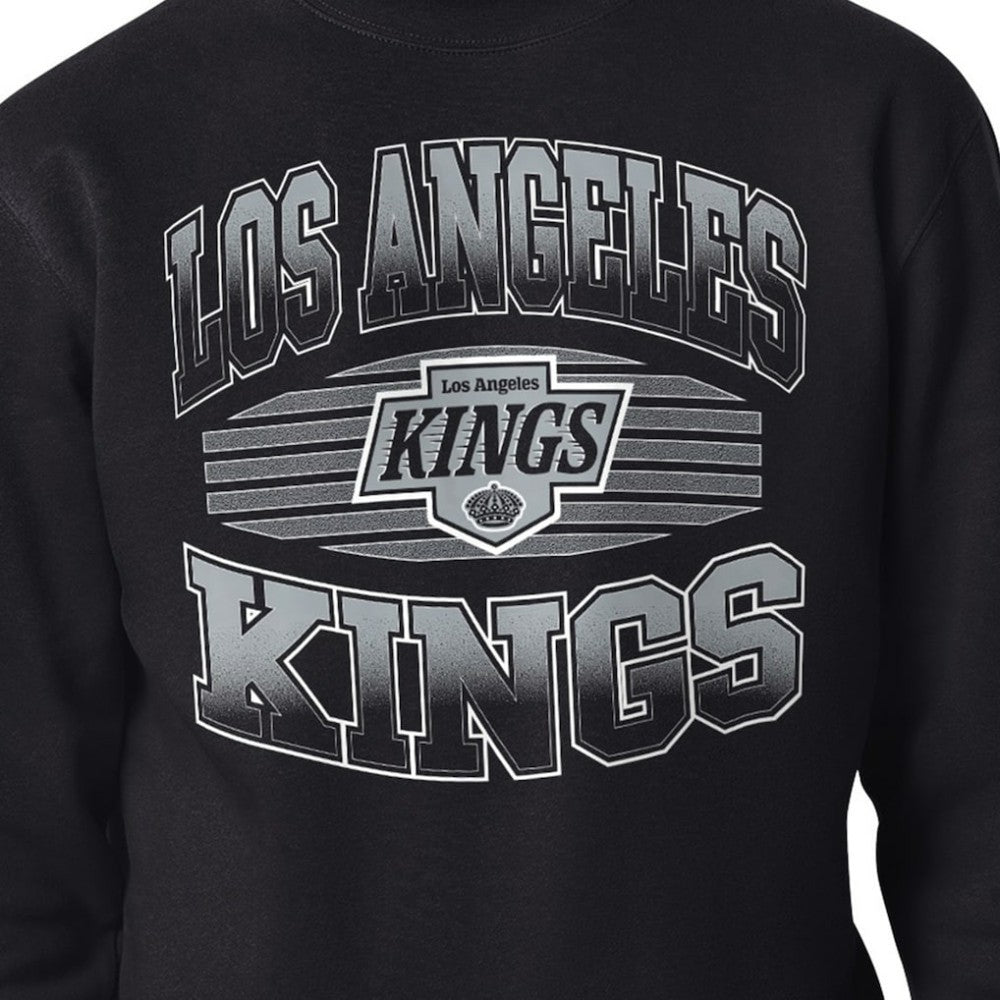 Los Angeles Kings Starter Team Grit Graphic Fleece Pullover Sweatshirt Black