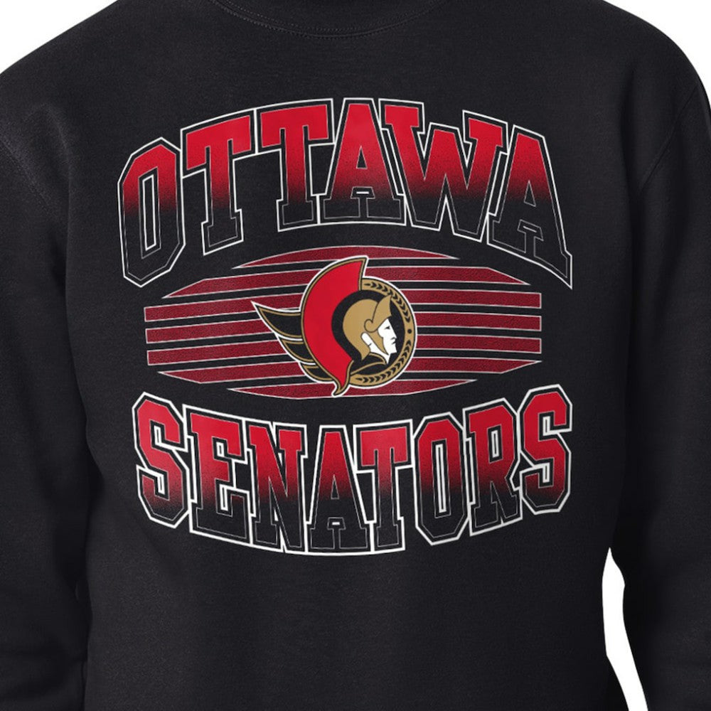 Ottawa Senators Starter Team Grit Graphic Fleece Pullover Sweatshirt Black