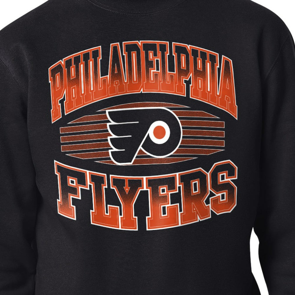 Philadelphia Flyers Starter Team Grit Graphic Fleece Pullover Sweatshirt Black