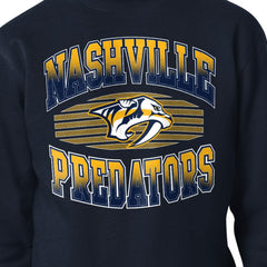 Nashville Predators Starter Team Grit Graphic Fleece Pullover Sweatshirt Navy