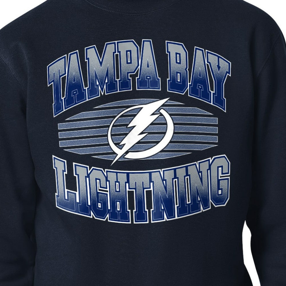 Tampa Bay Lightning Starter Team Grit Graphic Fleece Pullover Sweatshirt Navy