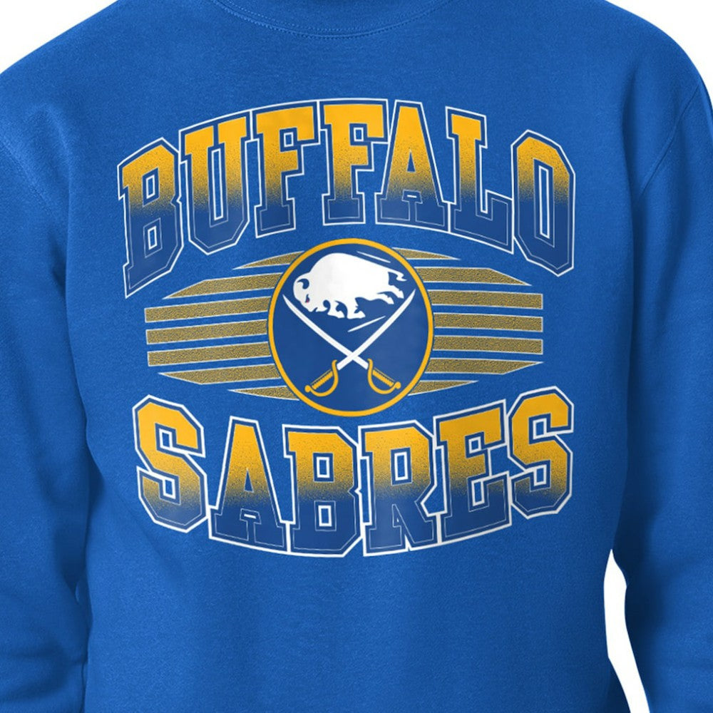 Buffalo Sabres Starter Team Grit Graphic Fleece Pullover Sweatshirt Royal
