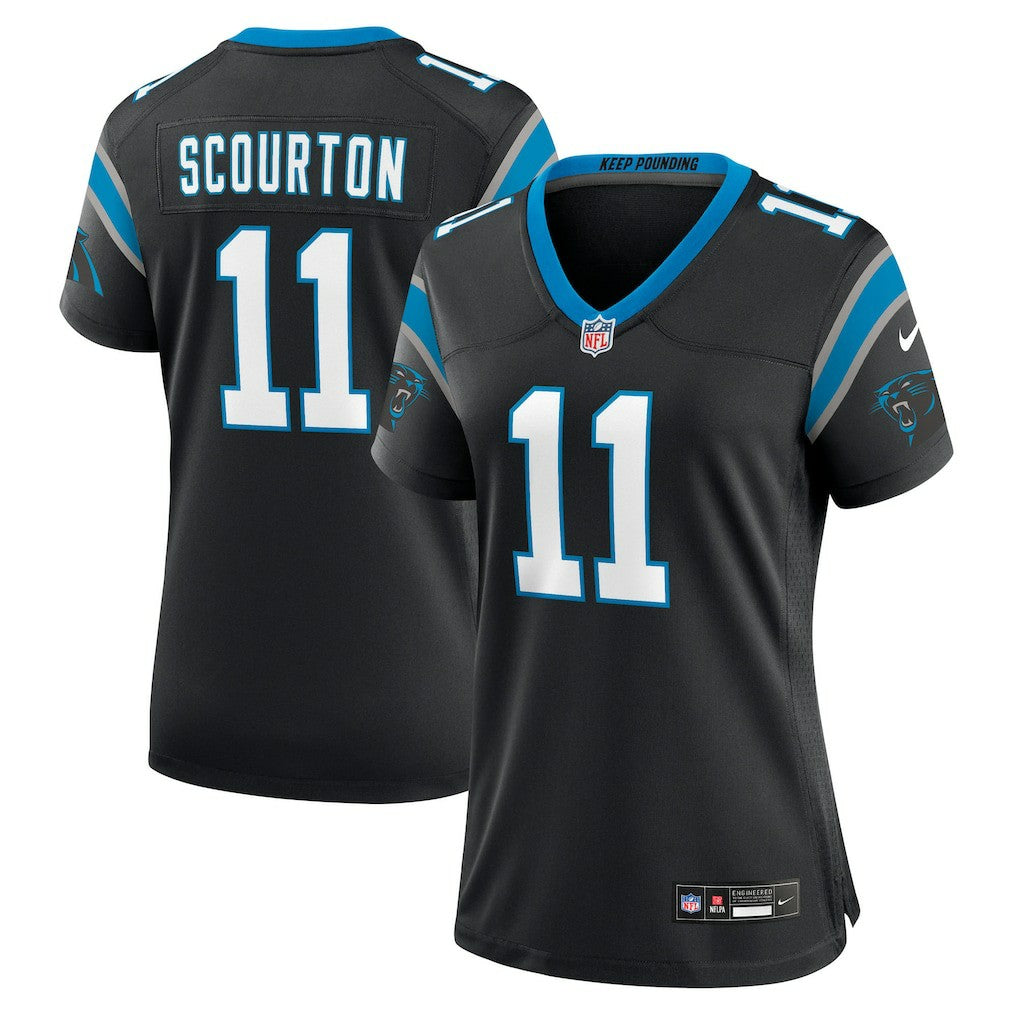 Nic Scourton Carolina Panthers Women's Team Game Jersey - Black