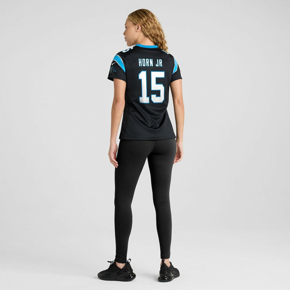 Jimmy Horn Jr Carolina Panthers Women's Team Game Jersey - Black