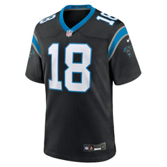 Jalen Coker Carolina Panthers Team Game Jersey - Black
