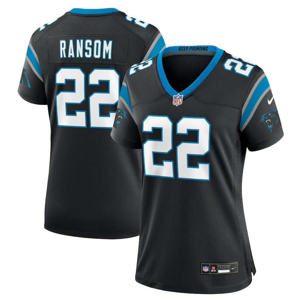Lathan Ransom Carolina Panthers Women's Team Game Jersey - Black