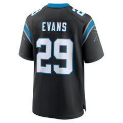 Akayleb Evans Carolina Panthers Team Game Jersey - Black