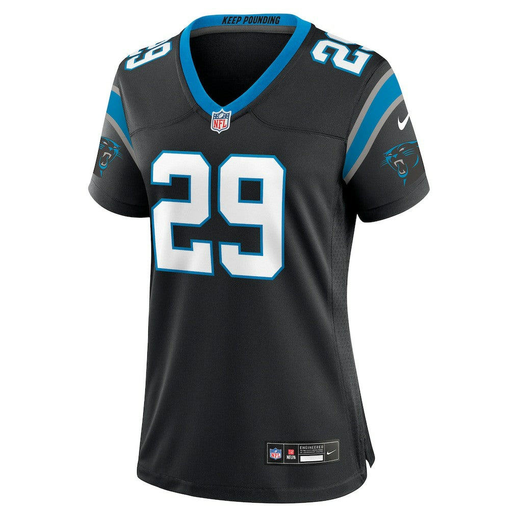 Akayleb Evans Carolina Panthers Women's Team Game Jersey - Black