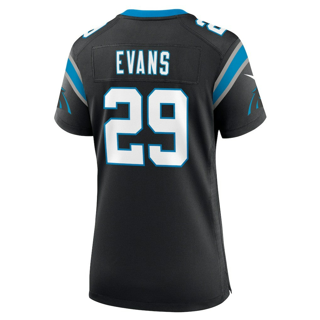 Akayleb Evans Carolina Panthers Women's Team Game Jersey - Black